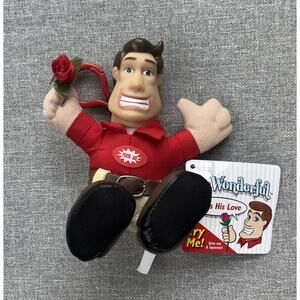 New Mr. Wonderful 2003 Talking 6" Doll with Rose (Key Clip ) WORKS!!